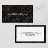 Structuur van het computerchipcircuit visitekaartje (Voorkant / Achterkant)