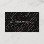 Structuur van het computerchipcircuit visitekaartje (Voorkant)