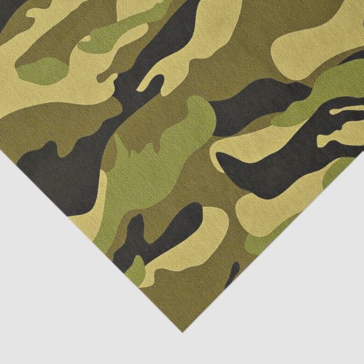 Structuur van het groene camouflage-leger tissuepapier (Detail)