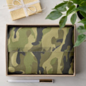 Structuur van het groene camouflage-leger tissuepapier (Geschenk)