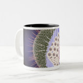 Structuur van het herpesvirus 2 tweekleurige koffiemok (Voorkant links)