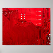 structuur van het patroon van het rode elektronisc poster (Voorkant)