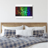 Structuur van het universum canvas afdruk (Insitu (Slaapkamer))