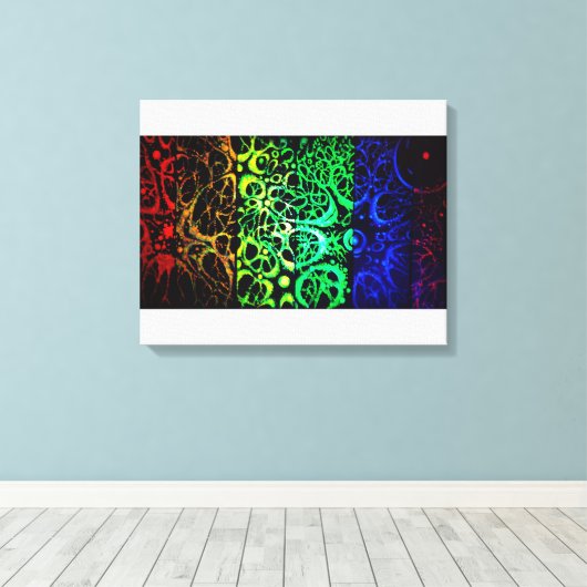 Structuur van het universum canvas afdruk (Insitu (Houten vloer))