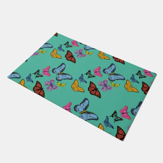 Structuur van het vlinderpatroon deurmat (Schuin)