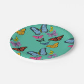 Structuur van het vlinderpatroon papieren bordje (Gekanteld)