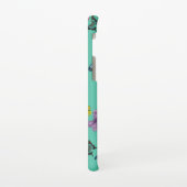 Structuur van het vlinderpatroon samsung galaxy hoesje (Linkerkant)