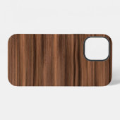 Structuur van houtwaren iPhone hoesje (Achterkant horizontaal)