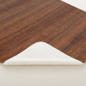 Structuur van houtwaren sherpa deken (3/4)