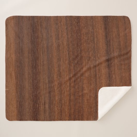 Structuur van houtwaren sherpa deken (Voorkant (horizontaal))