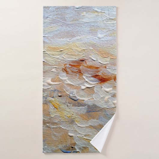 Structuur van olieverf, fijne kunstachtergrond, ab badhanddoek (Badhanddoek)