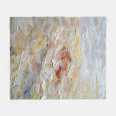 Structuur van olieverf, fijne kunstachtergrond, ab fleece deken (Voorkant (Horizontaal))