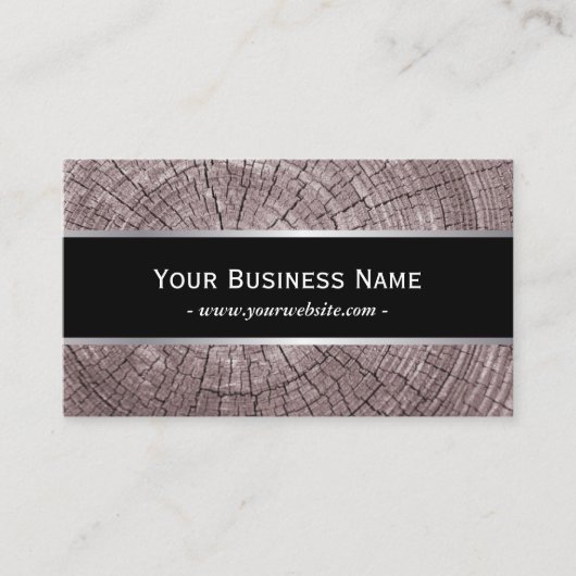 Structuur van oude houtoogbomen visitekaartje (Voorkant)