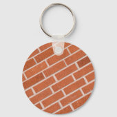 Structuur van rode bakstenen wandstructuur sleutelhanger (Voorkant)
