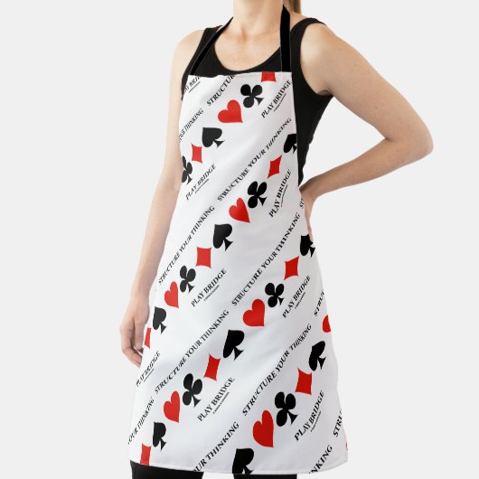 Structuur van uw denkbare Play Bridge-kaartuitgang Schort (Insitu)