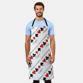 Structuur van uw denkbare Play Bridge-kaartuitgang Schort (Gedragen)