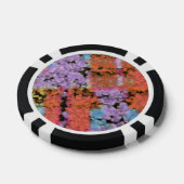 Structuur van vormen verven pokerchips (Enkel)