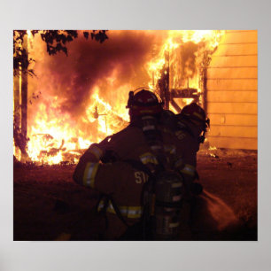 Structuur vuur poster