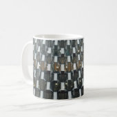Structuur Witte Koffiemok (Voorkant links)
