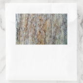 Structuurdetail van boomschors rechthoekige sticker (Tas)