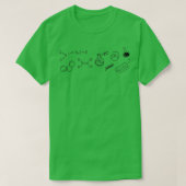 structuurformule 1 chemie t-shirt (Design voorkant)