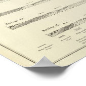 Structuursecties door het Uinta-gebergte Poster (Hoek)