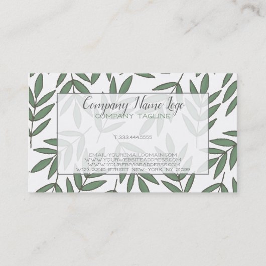 Structuurvertakpatroon Visitekaartje (Achterkant)