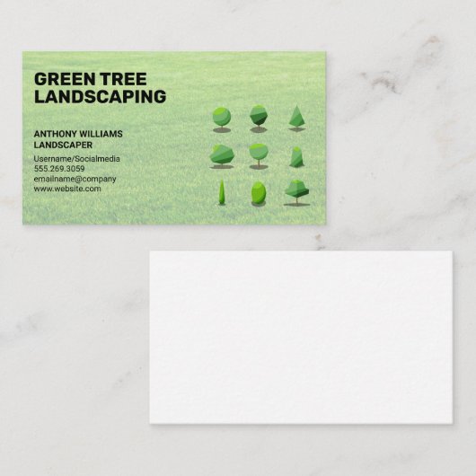 Structuurvormen | Landschapsarchitectuur Logo Visi Visitekaartje (Voorkant / Achterkant)