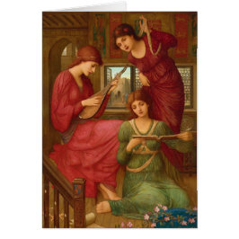 Strudwick Golden days CC1050 Pre-Raphaelite-kaart
