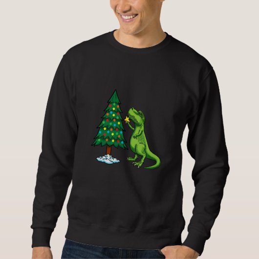 Struggle is echt dinosaurus kerstboomster trui (Voorkant)