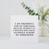 STRUGGLES 5.25 x 5.25 kaart (Staand voorkant)