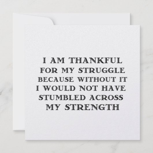 STRUGGLES 5.25 x 5.25 kaart (Voorkant)