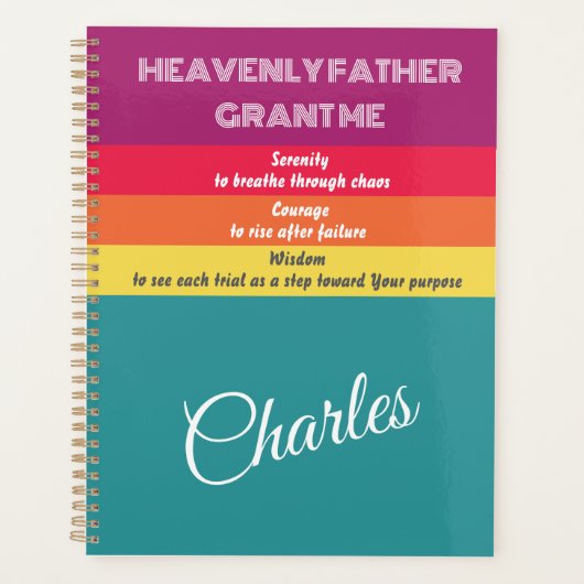 Struggles Serenity Moed Wijsheid Planner (Voorkant)