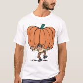Struggling To Carry A Large Pumpkin Mens T-Shirt (Voorkant)