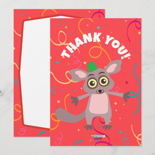 Struik Baby bedankkaarten (horizontaal) Bedankkaart (Voorkant / Achterkant)