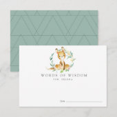 Struik Baby Kangaroo Baby shower Advies Kaarten (Voorkant / Achterkant)