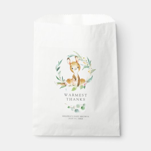 Struik Baby Kangaroo Baby shower Favor Bag Bedankzakje (Voorkant)