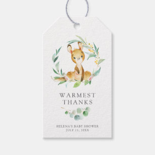 Struik Baby Kangaroo Baby shower Favor Labels Cadeaulabel