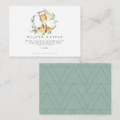 Struik Baby Kangaroo Luier Raffle Ticket Kaarten (Voorkant / Achterkant)