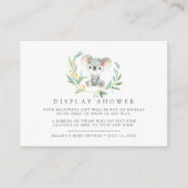 Struik Baby Koala Baby shower Cadeauweergave Informatiekaartje (Voorkant)