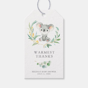 Struik Baby Koala Baby shower Favor Labels Cadeaulabel