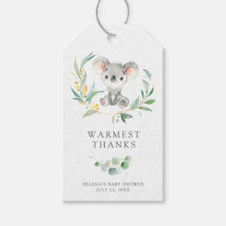 Struik Baby Koala Baby shower Favor Labels Cadeaulabel