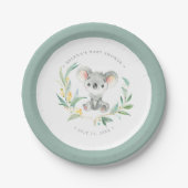 Struik Baby Koala Baby shower Papier Bord (Voorkant)