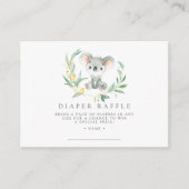 Struik Baby Koala Luier Raffle Ticketkaarten Informatiekaartje (Voorkant)
