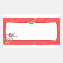 Struik Baby Naam Tag Sticker