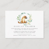 Struik Baby Platypus Baby shower Gift Display Informatiekaartje (Voorkant)