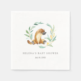 Struik Baby Platypus Baby shower servetten
