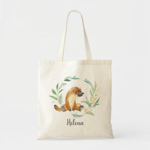 Struik Baby Platypus gepersonaliseerde Canvas tas