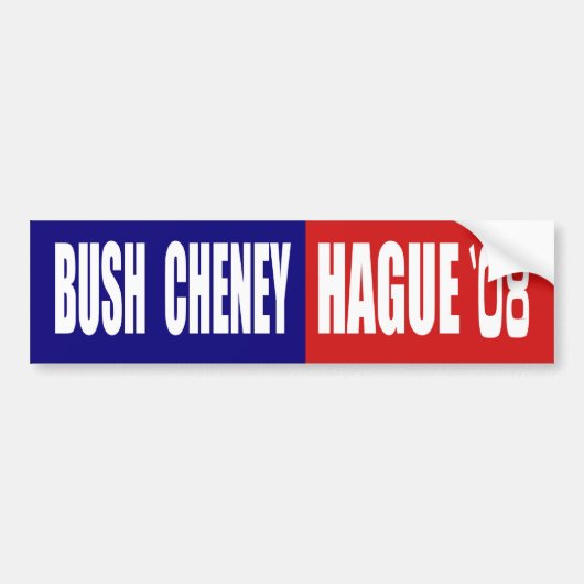 STRUIK CHENEY / HAGUE 08 BUMPERSTICKER (Voorkant)