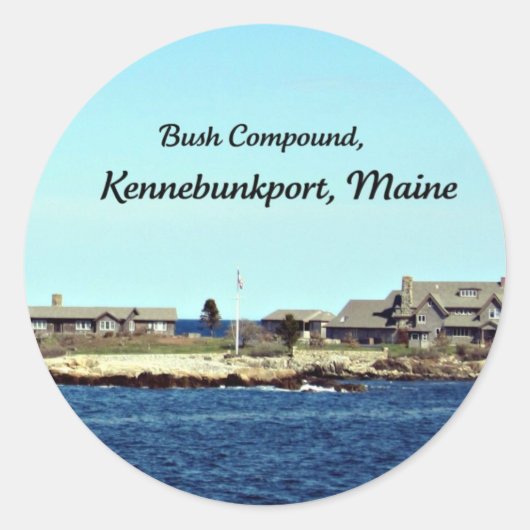 Struik Compound, Kennebunkport, Maine Ronde Sticker (Voorkant)